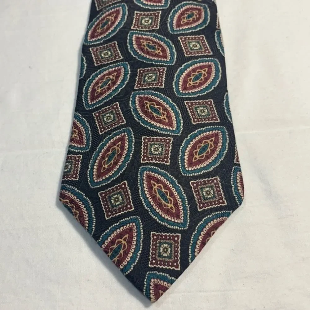 3for$20 Cambridge classics tie black turquoise